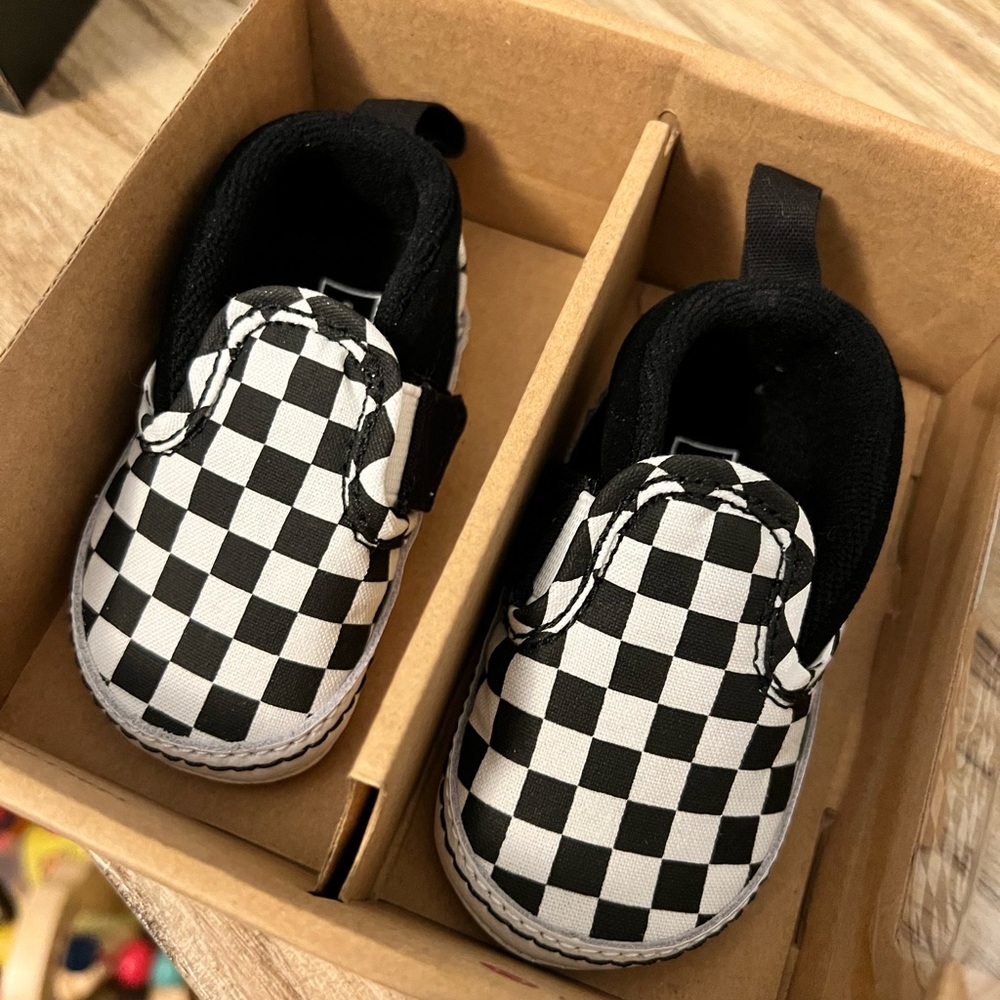 Vans crib slip ons size 2